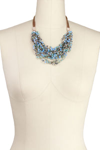 Mardi Beaded Statement Necklac