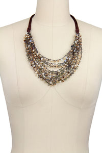 Mardi Beaded Statement Necklac