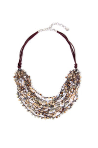 Mardi Beaded Statement Necklac