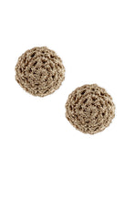 Load image into Gallery viewer, Metallic Crochet Stud Earring