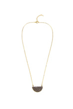 Load image into Gallery viewer, Semicircle Druzy Pendant Neckl