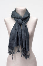 Load image into Gallery viewer, Pleated Fringe Scarf