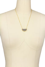 Load image into Gallery viewer, Semicircle Druzy Pendant Neckl