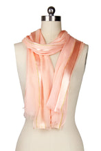 Load image into Gallery viewer, Solid Satin Trim Scarf