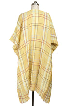 Load image into Gallery viewer, REVERIE PLAID KIMONO GOLDENROD
