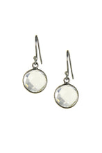Load image into Gallery viewer, Round Gemstone Dangle Earring
