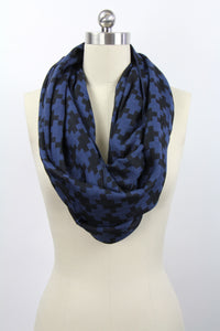 Houndstooth Print Scarf
