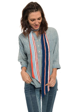 Load image into Gallery viewer, Skinny Striped Scarf