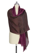 Load image into Gallery viewer, Reversible Silver Lurex Scarf