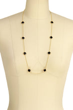 Load image into Gallery viewer, Black Gold Drop Necklace
