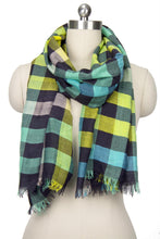 Load image into Gallery viewer, Coney Colored Plaid Scarf