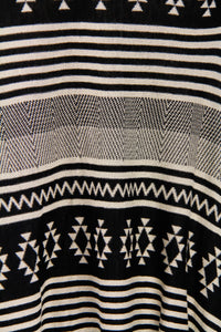 Mixed Print Striped Pattern Po
