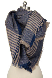 Galway Oversized Striped Scarf