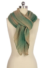 Load image into Gallery viewer, Two Toned Faded Plaid Scarf