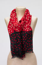 Load image into Gallery viewer, Double Polka Dot Scarf