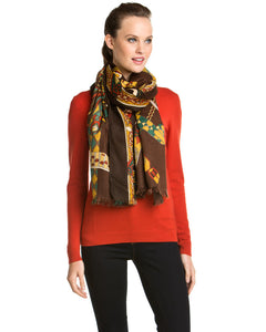 In the Wild Mixed Print Scarf
