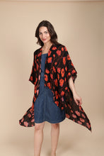 Load image into Gallery viewer, Poppy Field High-Low Kimono