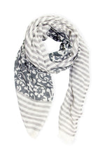 Load image into Gallery viewer, Penelope Paisley Striped Scarf