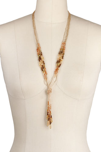 Rhodes Knot Beaded Necklace