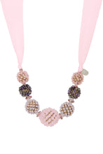 Load image into Gallery viewer, Ribbon Raspberry Collar Neckla