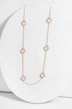Load image into Gallery viewer, Rose Quartz Gold Drop Necklace