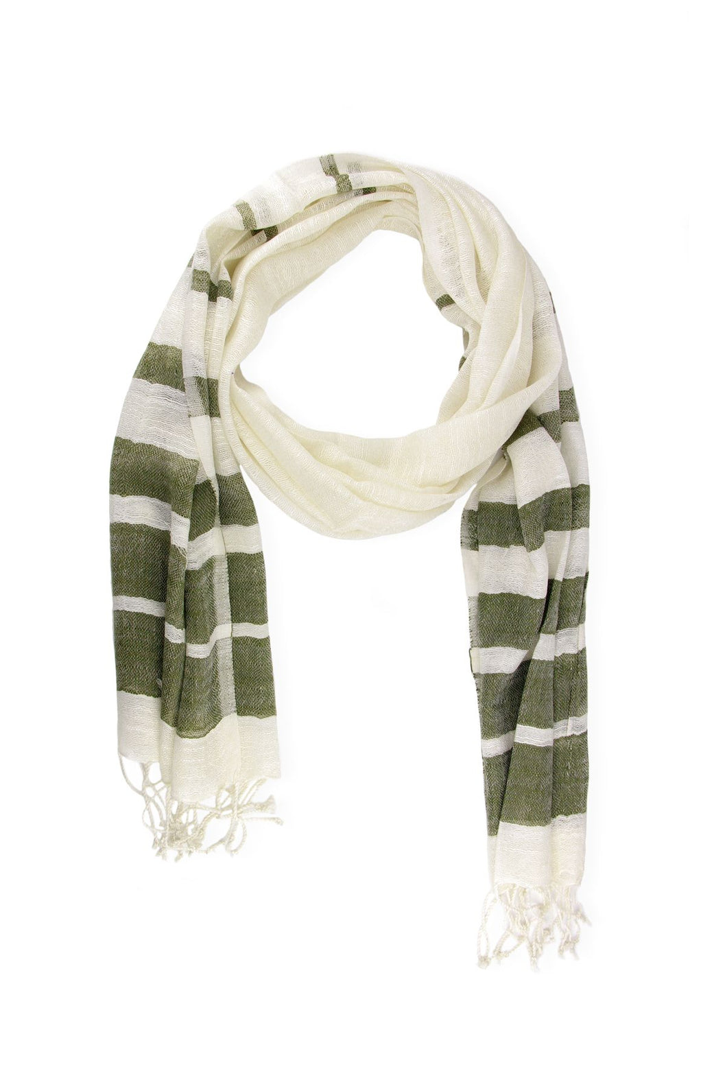 Two Toned Striped Scarf