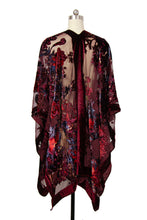 Load image into Gallery viewer, Flower Velvet Kimono