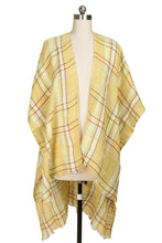 Load image into Gallery viewer, REVERIE PLAID KIMONO GOLDENROD