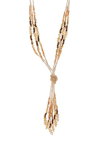 Rhodes Knot Beaded Necklace