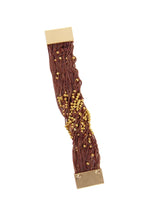 Load image into Gallery viewer, Beaded Chain Marsala Bracelet
