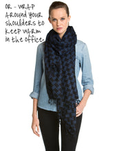Load image into Gallery viewer, Houndstooth Print Scarf