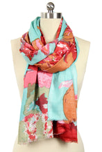 Load image into Gallery viewer, Abstract Flower Scarf