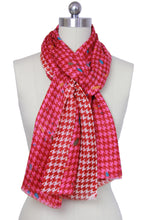 Load image into Gallery viewer, Fun Houndstooth Scarf