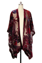 Load image into Gallery viewer, Flower Velvet Kimono