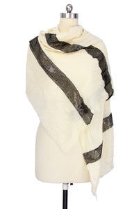 Sequined Striped Scarf